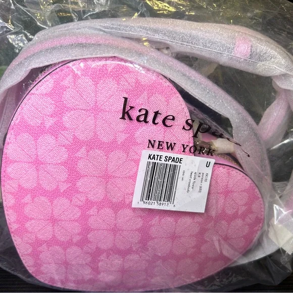NWT Kate Spade Pink Heart-Shaped Bag - Picture 2 of 8